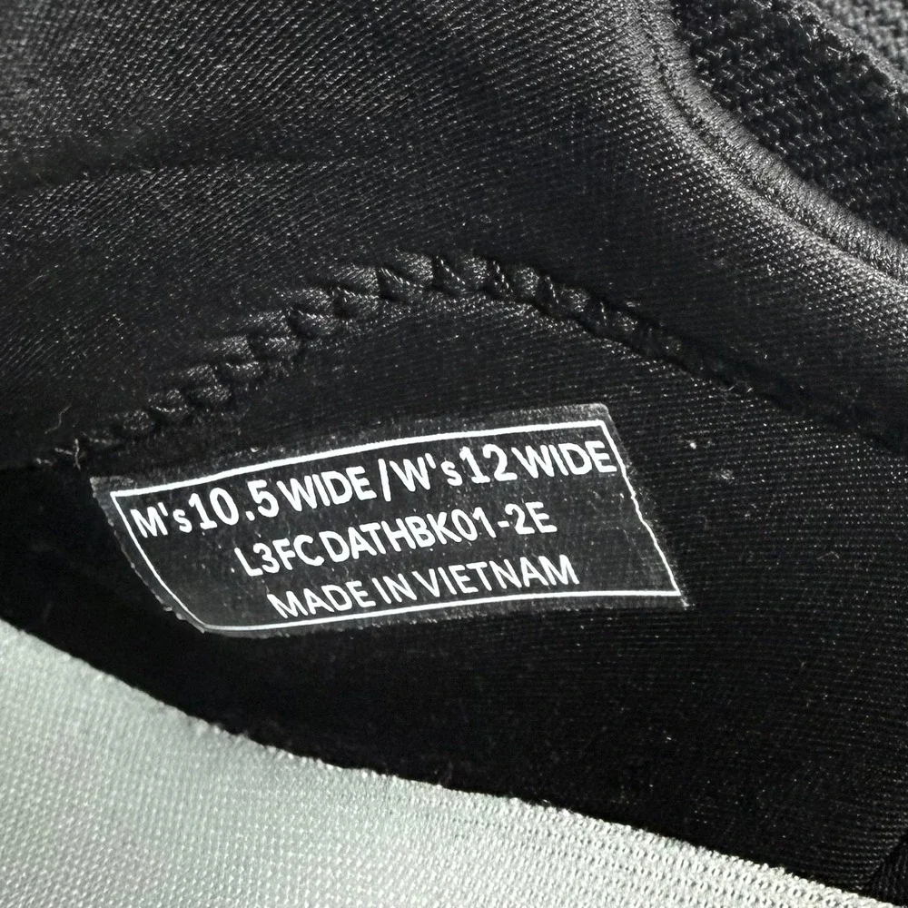 Kizik Men 10.5 Wide Black Lima Hands-Free Slip On Sneakers Shoes L3FCDATHBK01-2E
